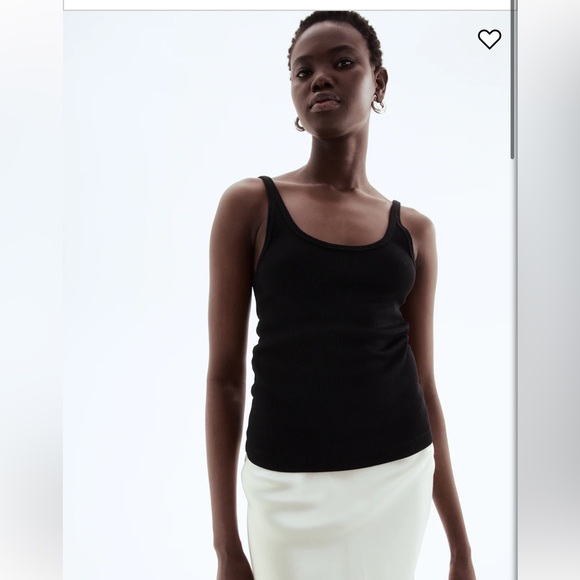 H&M Black Ribbed Tank Top - Picture 2 of 4